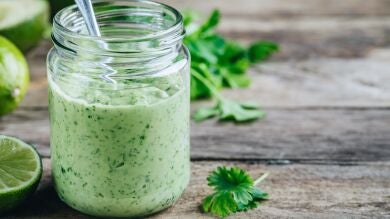 Receta de mayonesa saludable de cilantro