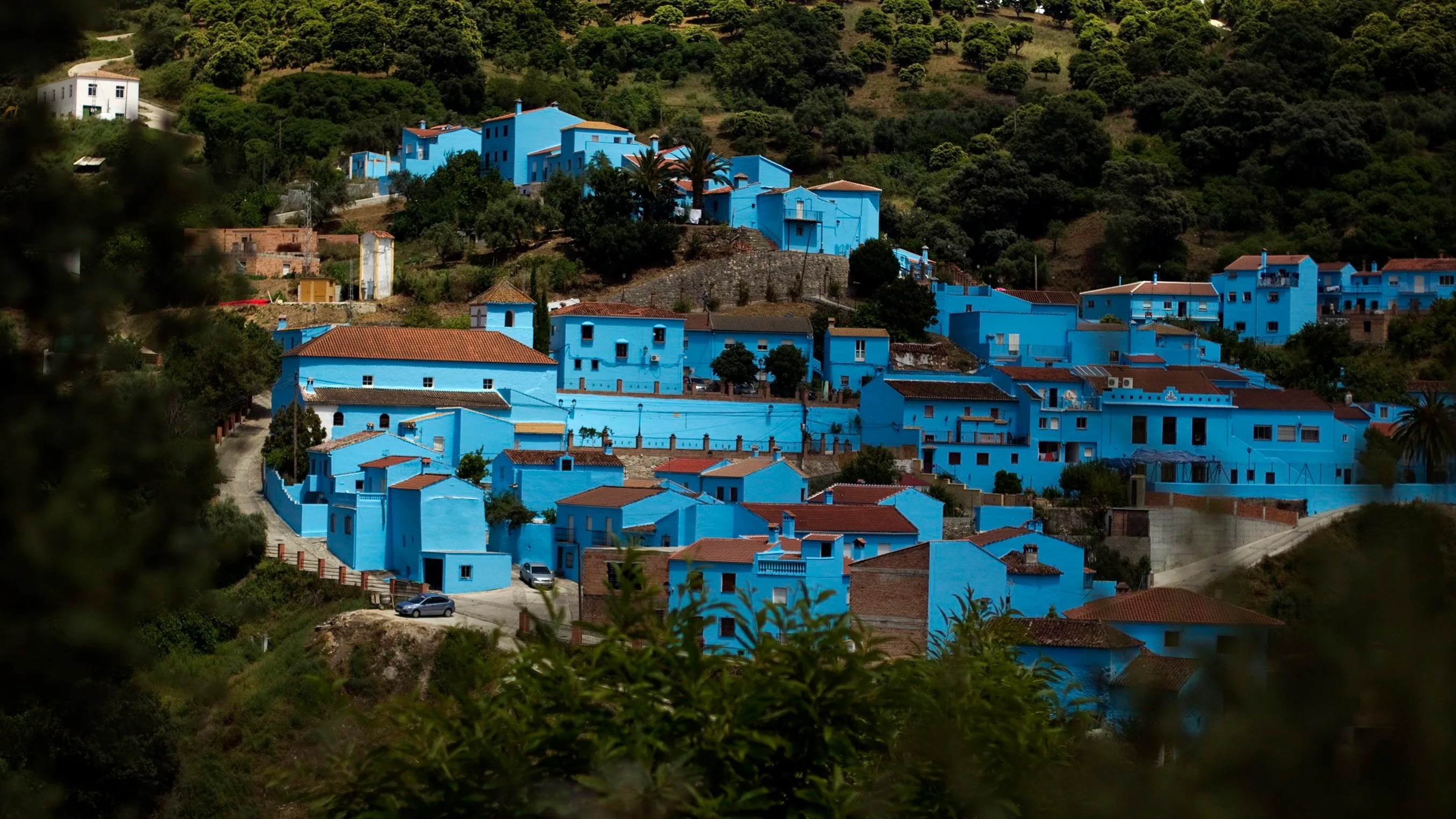 Vista del municipio malague&ntilde;o de J&uacute;zcar