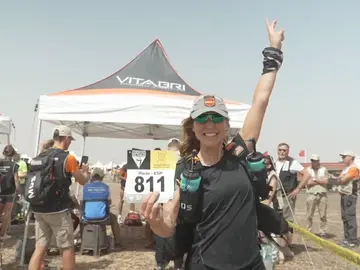 Paula Fernández-Ochoa, en la Marathon des Sables Paula Fernández-Ochoa, en la Marathon des Sables