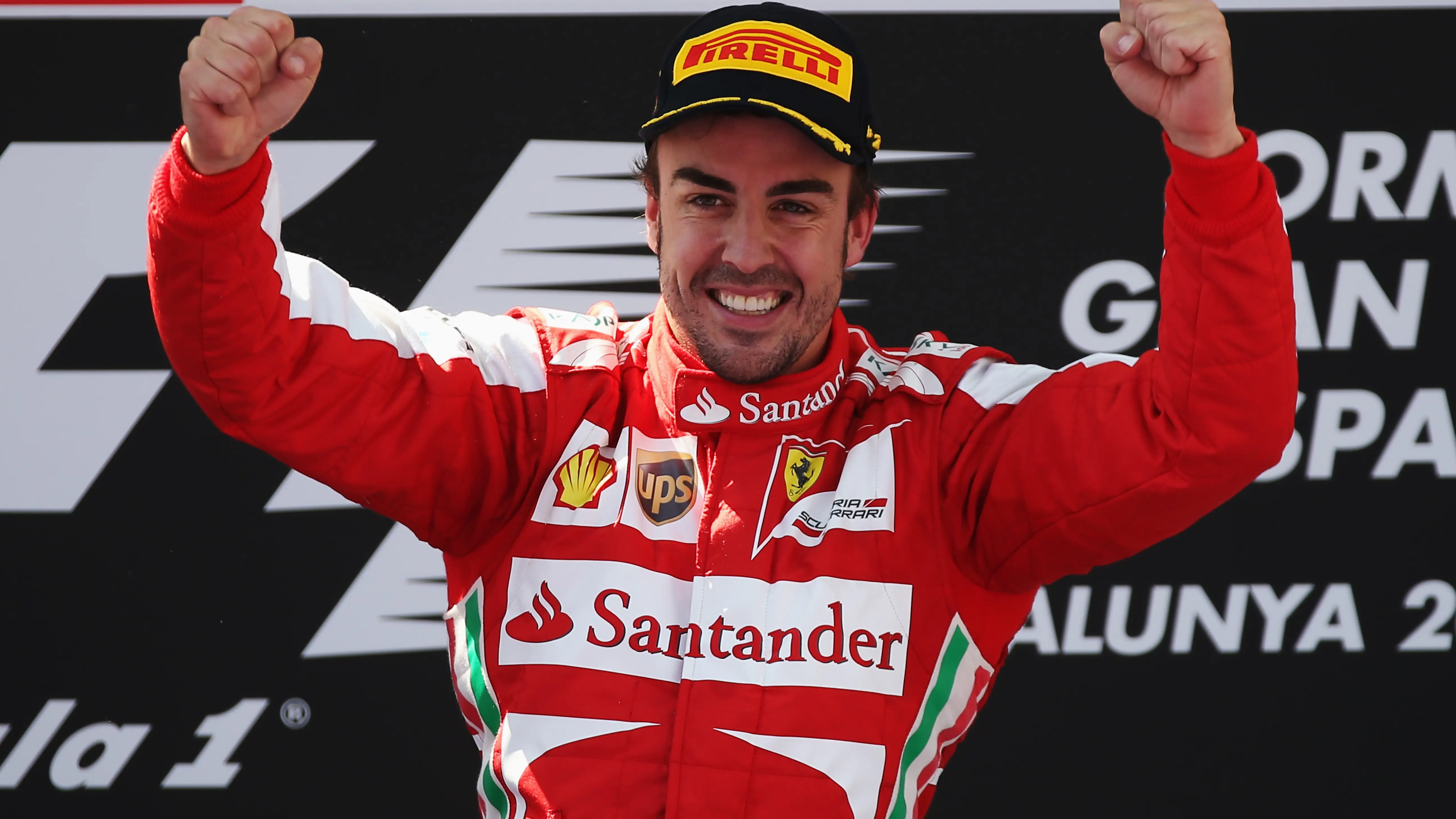 Fernando Alonso celebrando su última victoria en Fórmula 1 Fernando Alonso celebrando su última victoria en Fórmula 1