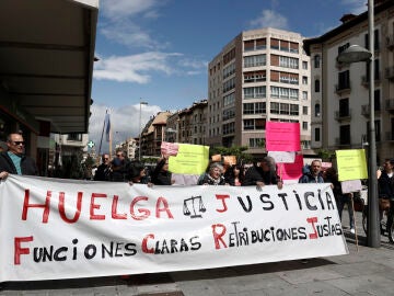 Foto de una de las manifestaciones de jueces y fiscales