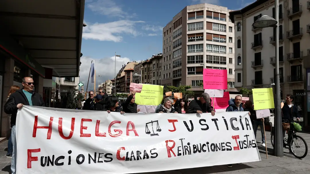 Foto de una de las manifestaciones de jueces y fiscales Foto de una de las manifestaciones de jueces y fiscales
