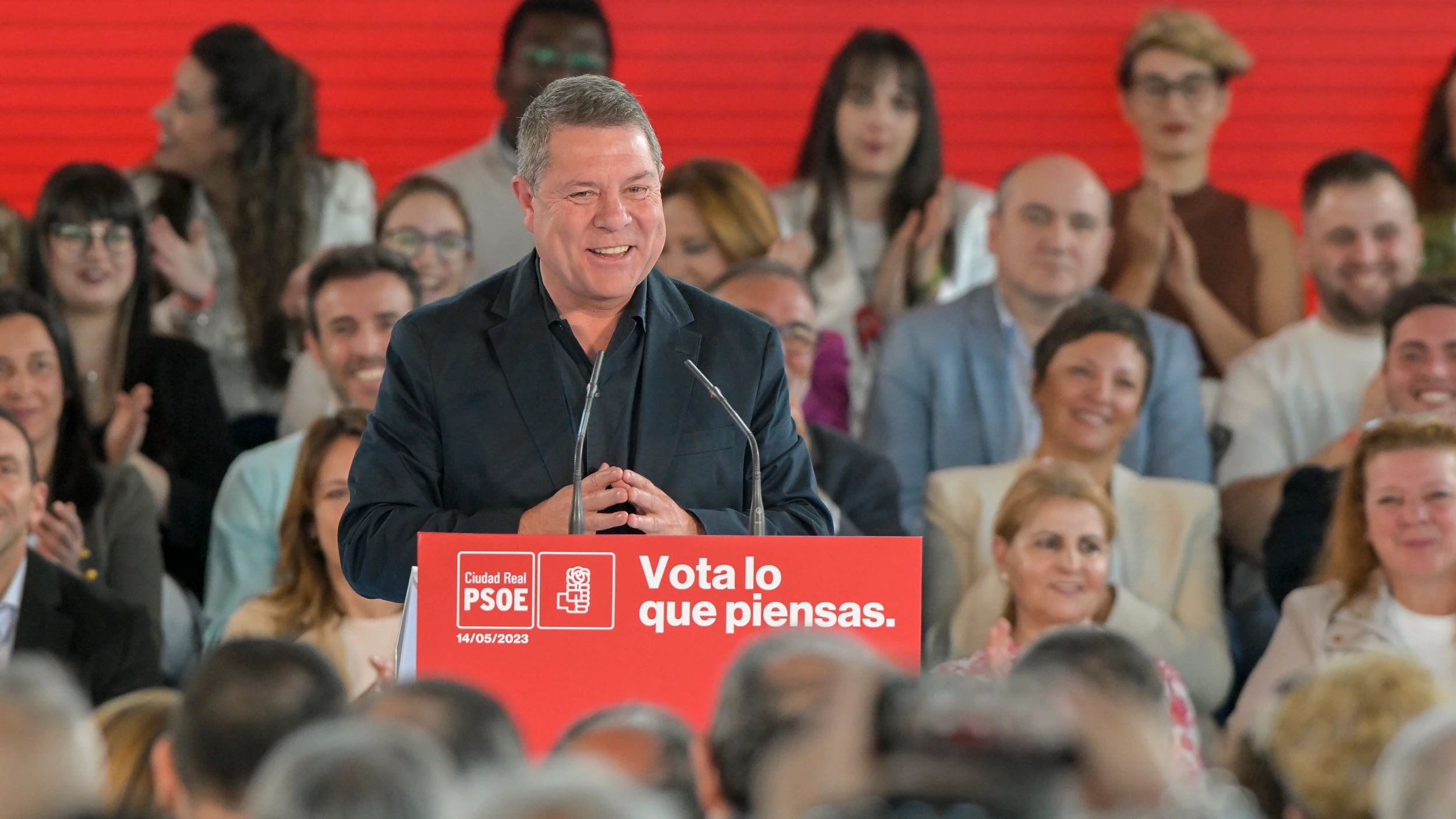 El presidente de Castilla-La Mancha y socialista candidato a la reelección, Emiliano García-Page El presidente de Castilla-La Mancha y socialista candidato a la reelección, Emiliano García-Page