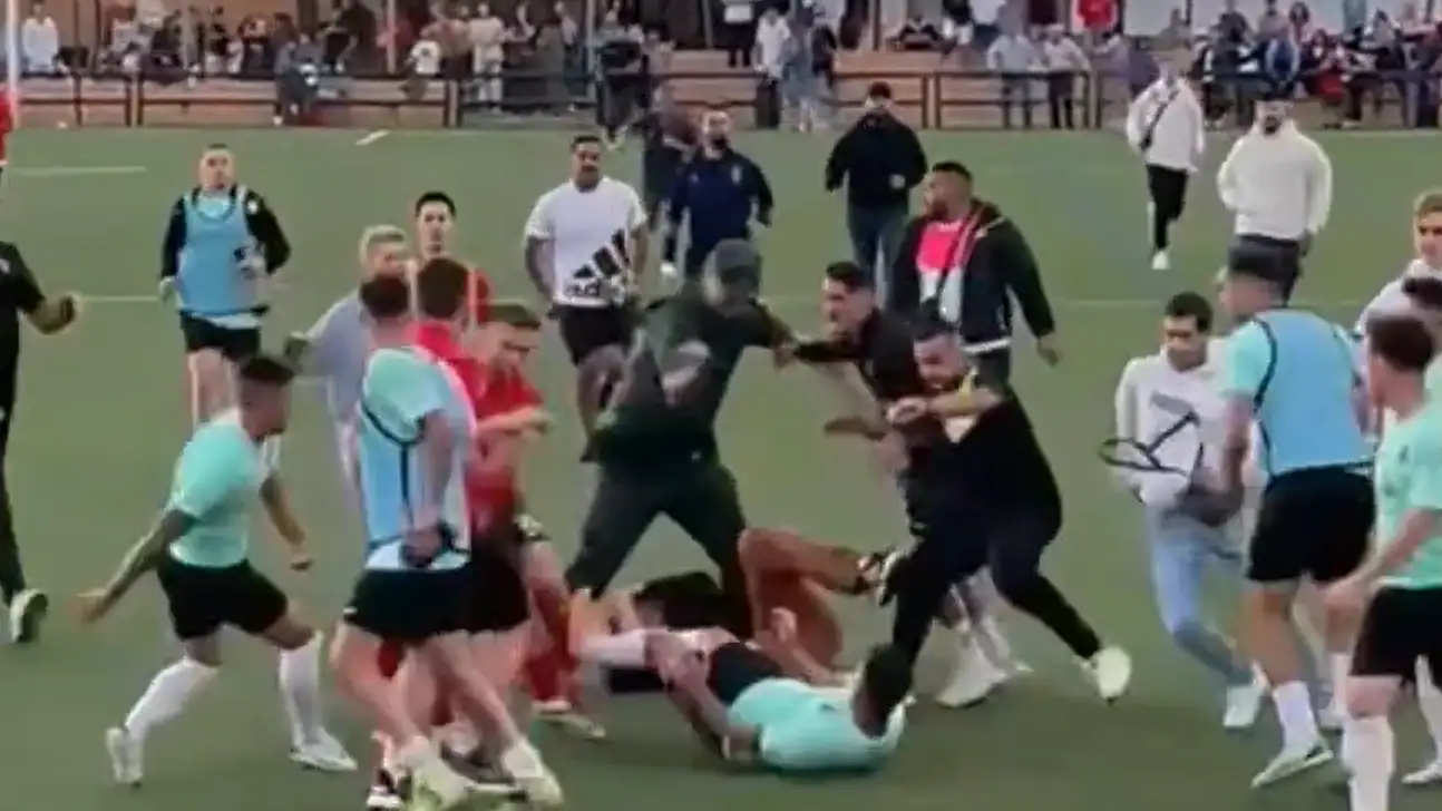 Pelea en el Churriana vs Cúllar Vega Pelea en el Churriana vs Cúllar Vega