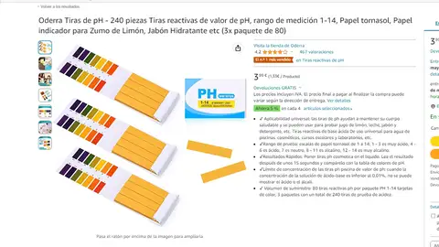 Tiras de pH Tiras de pH