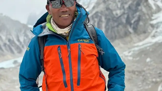 Kami Rita Sherpa, en una imagen de su Instagram Kami Rita Sherpa, en una imagen de su Instagram