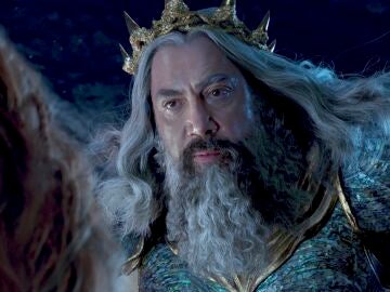 Javier Bardem como el rey Tritón de 'La sirenita'