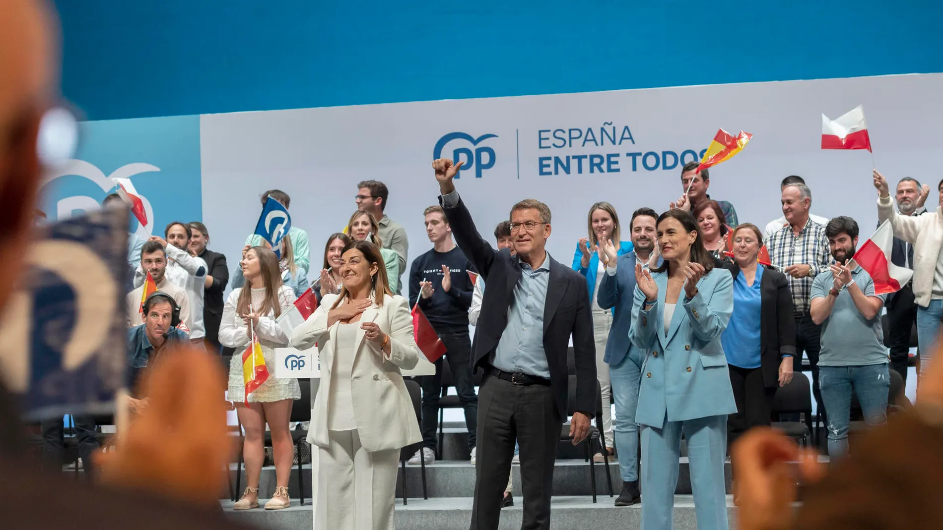 Campaña del PP para las elecciones del 28M en Santander