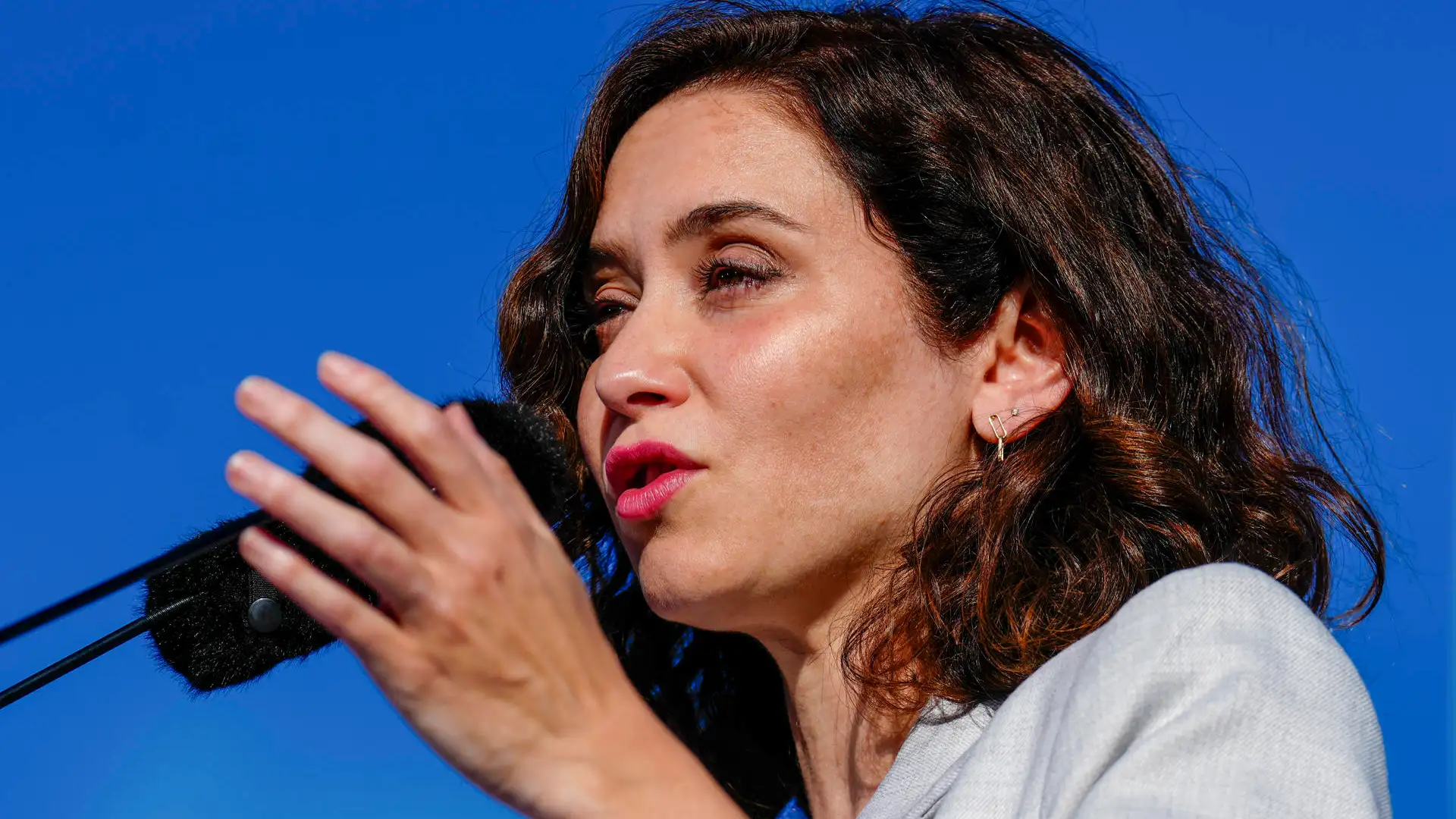 Isabel Díaz Ayuso, durante un mitin del PP Isabel Díaz Ayuso, durante un mitin del PP