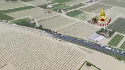 Imagen aérea de las zonas afectadas por las intensas lluvias Imagen aérea de las zonas afectadas por las intensas lluvias