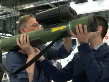 Una de las armas que se exponen en la Feria de Defensa y Seguridad