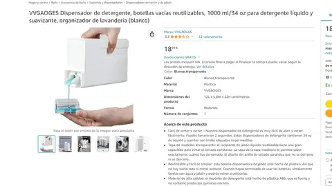Dispensador de detergente Dispensador de detergente