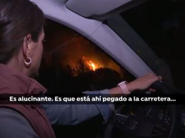 Incendio carretera Pinofranqueado