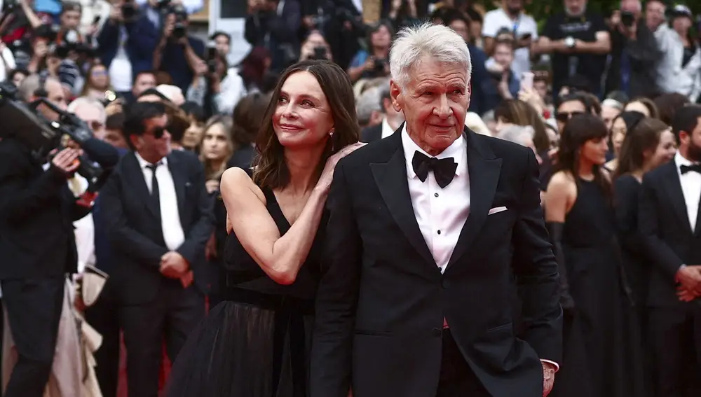 Harrison Ford y Calista Flockhart en Cannes