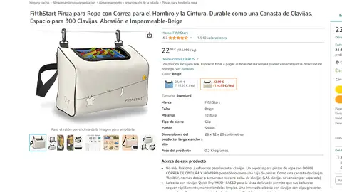 Bolso para las pinzas Bolso para las pinzas