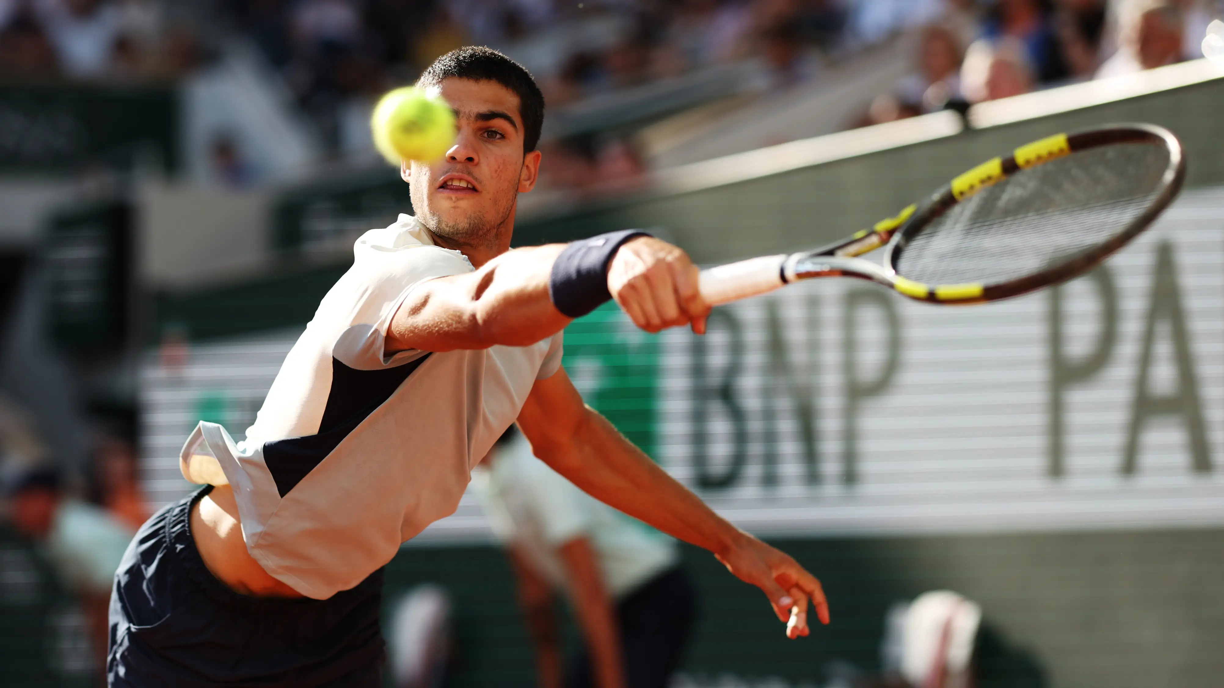 Carlos Alcaraz, el año pasado en Roland Garros Carlos Alcaraz, el año pasado en Roland Garros