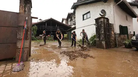 Los efectos de las inundaciones de Bera, en Navarra Los efectos de las inundaciones de Bera, en Navarra