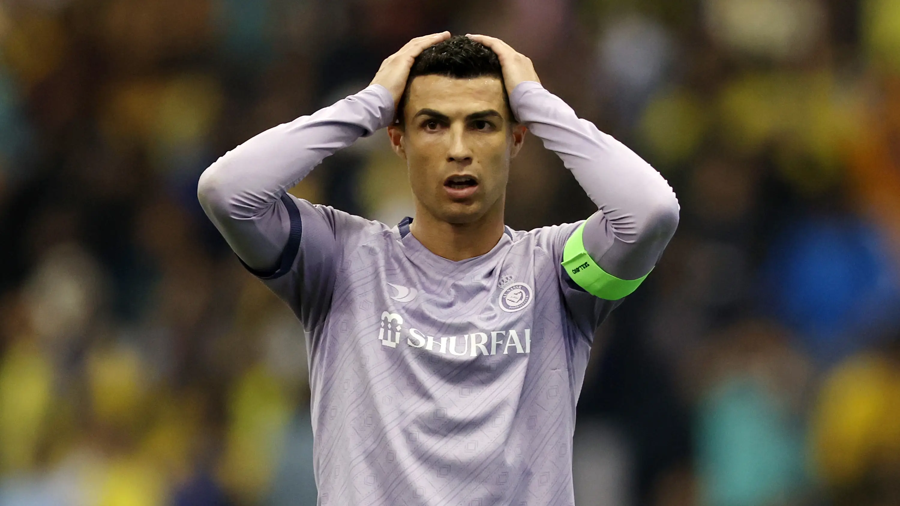 Cristiano Ronaldo se lamenta en un partido con el Al Nassr Cristiano Ronaldo se lamenta en un partido con el Al Nassr