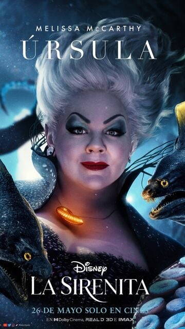 Úrsula en el póster de 'La Sirenita'