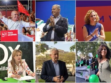 Principales candidatos en Sevilla