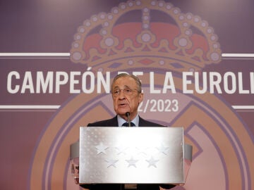 Florentino Pérez, presidente del Real Madrid, en la sede de la Comunidad de Madrid