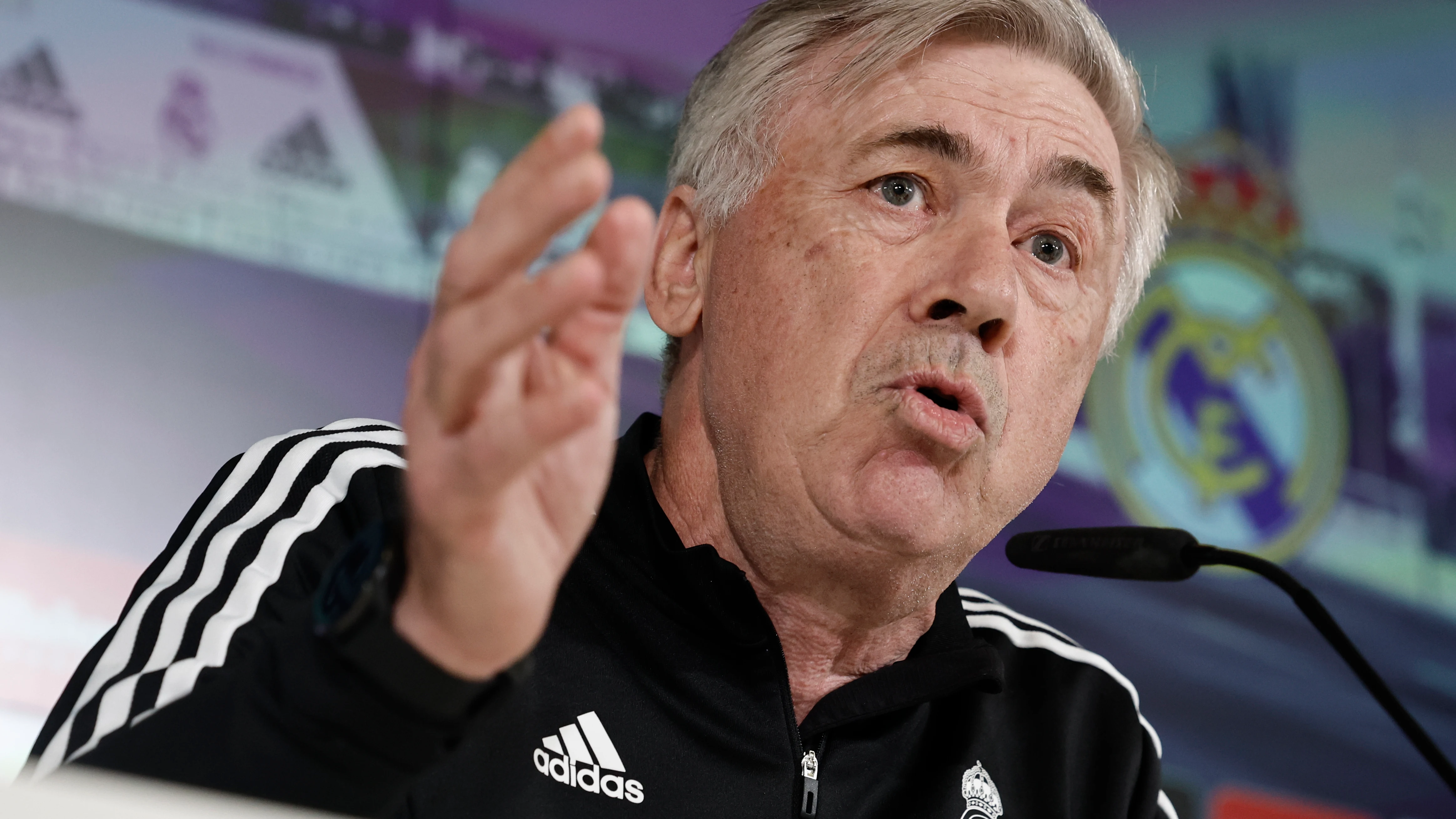Carlo Ancelotti, en rueda de prensa Carlo Ancelotti, en rueda de prensa
