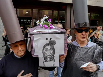 Manifestación de los funcionarios de Justicia Manifestación de los funcionarios de Justicia
