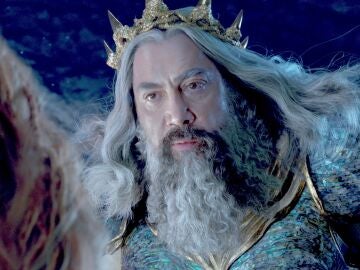 Javier Bardem como el Rey tritón en 'La Sirenita'