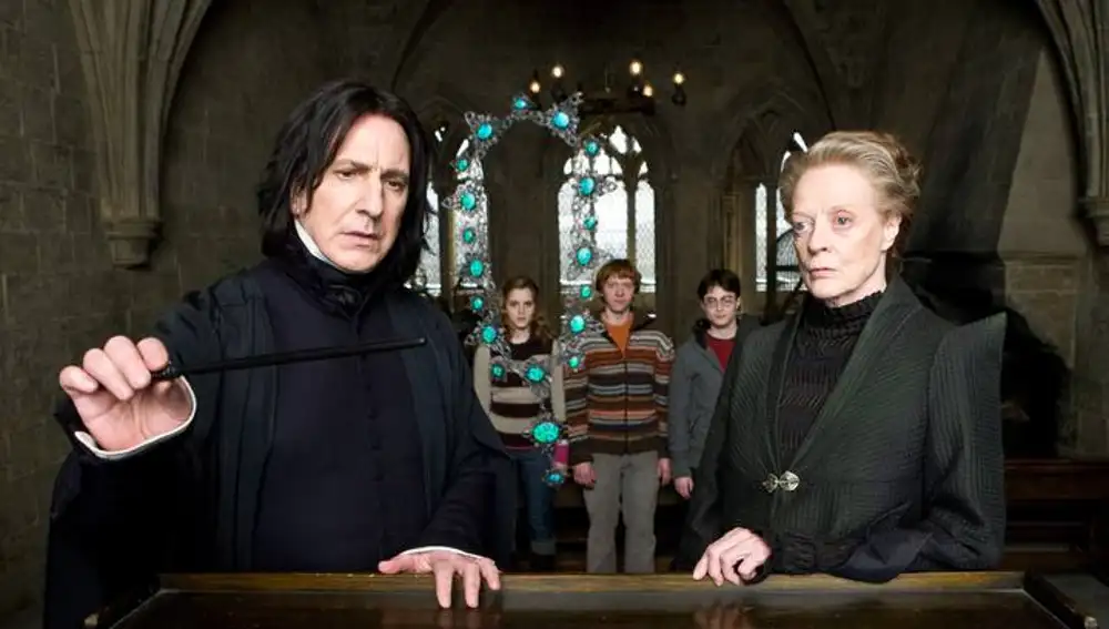 Snape y McGonagall en 'Harry Potter'