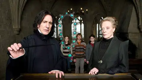 Snape y McGonagall en 'Harry Potter' Snape y McGonagall en 'Harry Potter'