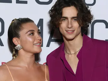 Florence Pugh y Timothée Chalamet Florence Pugh y Timothée Chalamet