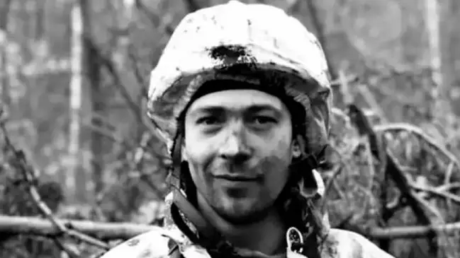 Oleksandr Onyshchenko, en una imagen en el frente Oleksandr Onyshchenko, en una imagen en el frente