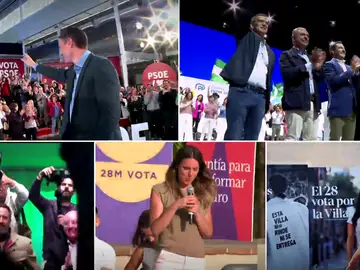 Los partidos políticos cierran la campaña electoral con actos en diversos puntos Los partidos políticos cierran la campaña electoral con actos en diversos puntos