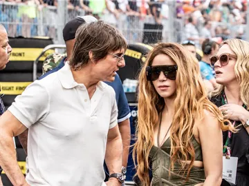 Tom Cruise y Shakira en el GP de Miami Tom Cruise y Shakira en el GP de Miami
