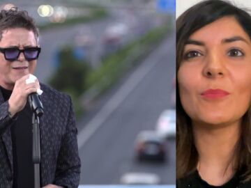 Rebeca Cáceres, psicóloga, atendiendo a Antena 3 Noticias