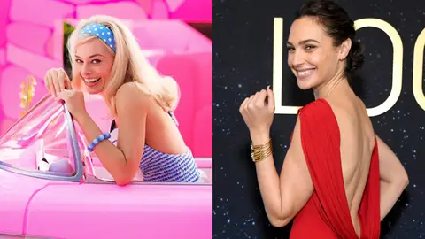 Montaje de Margot Robbie junto a Gal Gadot Montaje de Margot Robbie junto a Gal Gadot