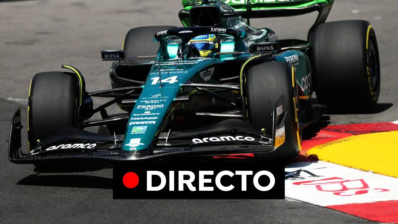 El Aston Martin de Fernando Alonso en los entrenamientos libres del GP de Mónaco El Aston Martin de Fernando Alonso en los entrenamientos libres del GP de Mónaco