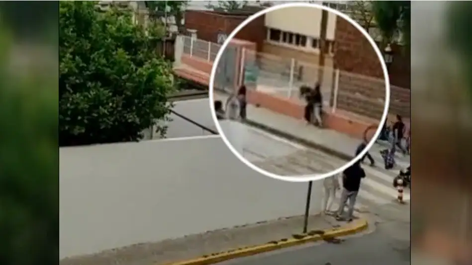 El momento de la pelea en Tavernes Blanques El momento de la pelea en Tavernes Blanques