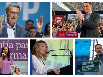 Imagen de los principales líderes políticos