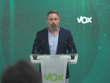 Santiago Abascal en la sede de Vox Santiago Abascal en la sede de Vox
