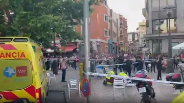 Momentos después del atropello múltiple en Alcobendas