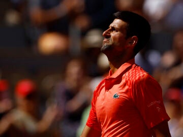 Novak Djokovic, durante su estreno en Roland Garros 2023