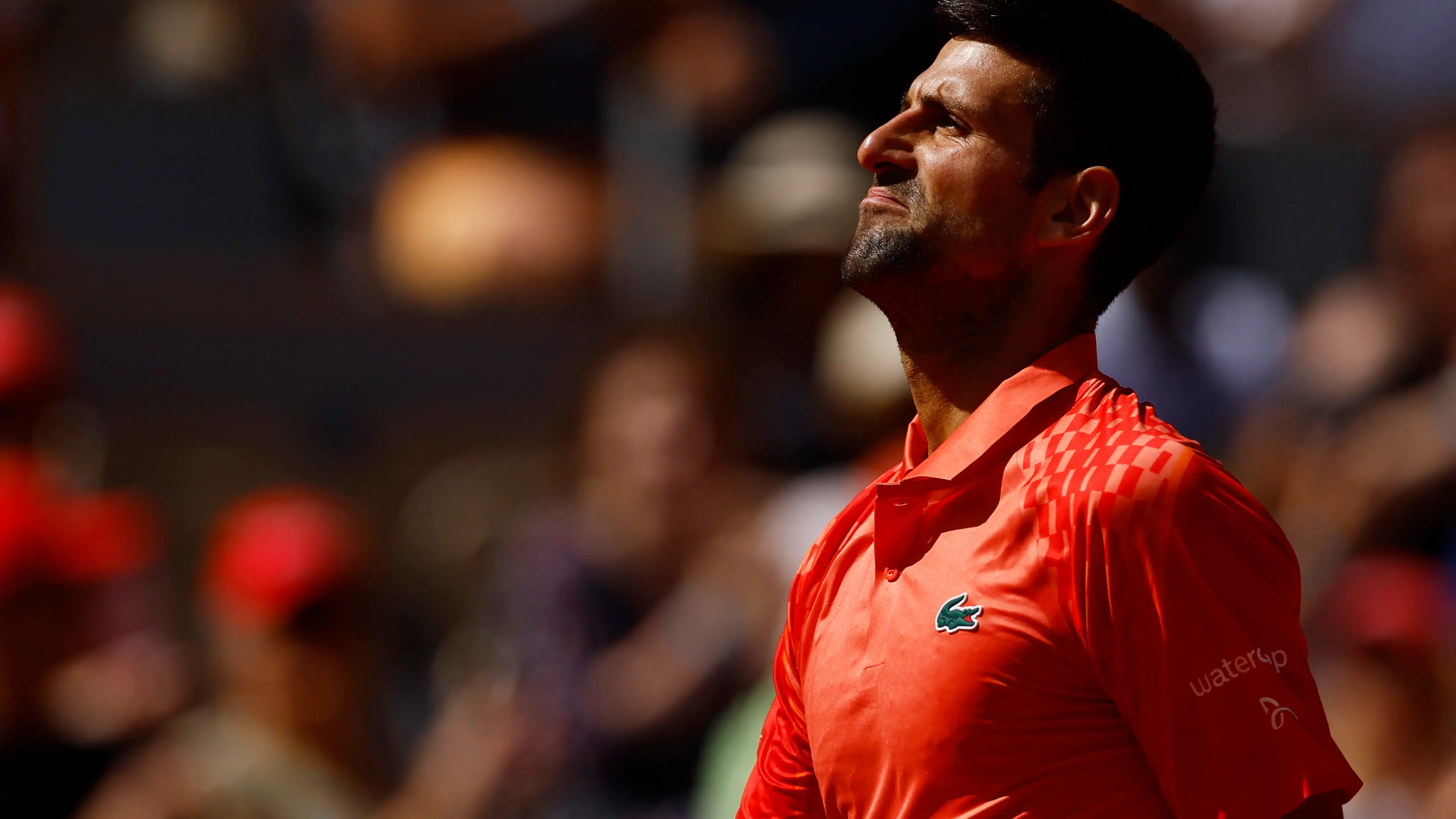 Novak Djokovic, durante su estreno en Roland Garros 2023 Novak Djokovic, durante su estreno en Roland Garros 2023