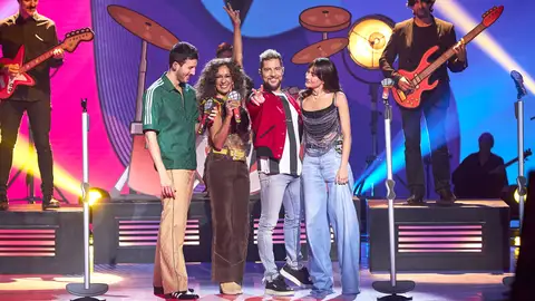 Los coaches de 'La Voz Kids' cantan juntos Los coaches de 'La Voz Kids' cantan juntos