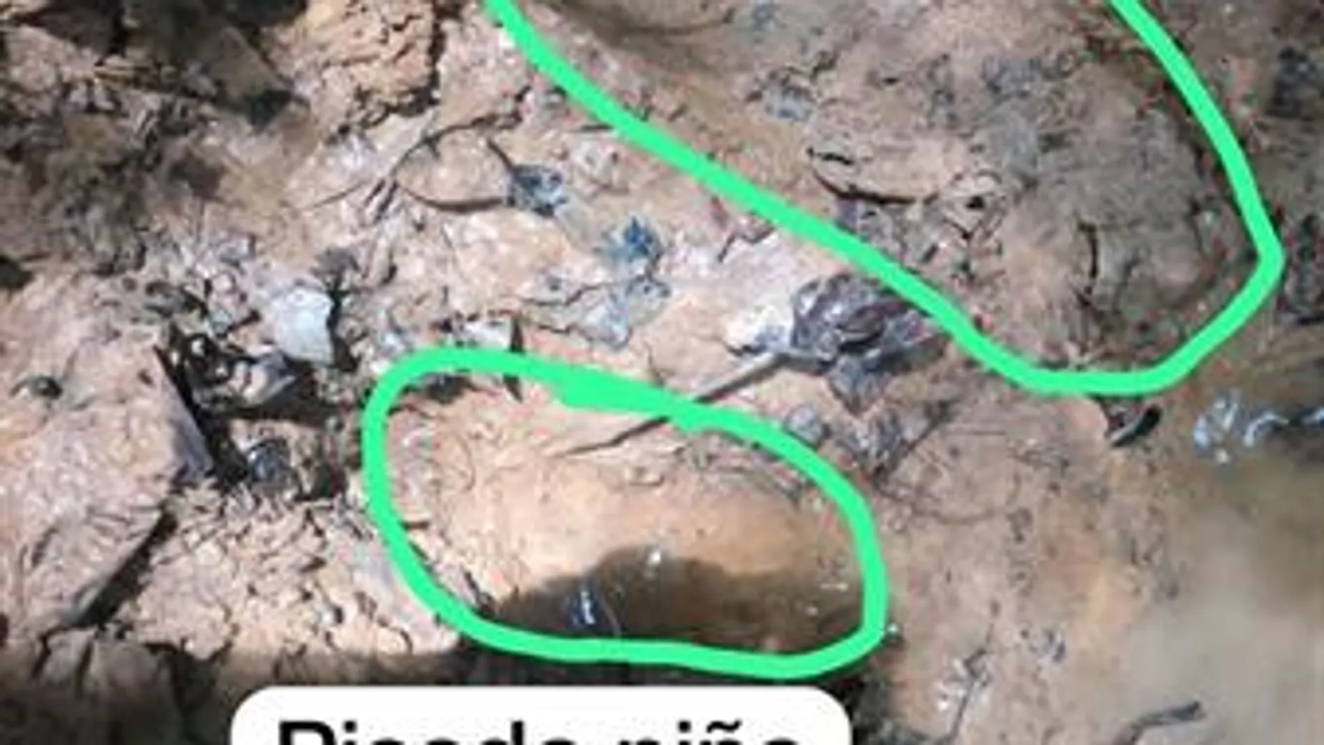 Imagen de la huella de la niña Imagen de la huella de la niña