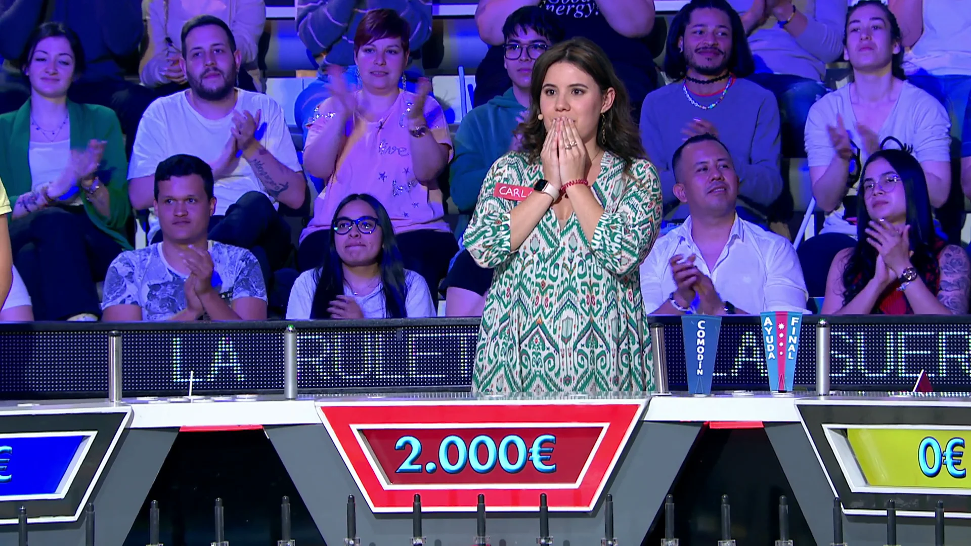 &iexcl;De ganar 2.000 euros a perderlo todo en una tirada! Carla busca un puesto en la final de &lsquo;La ruleta de la suerte&rsquo;