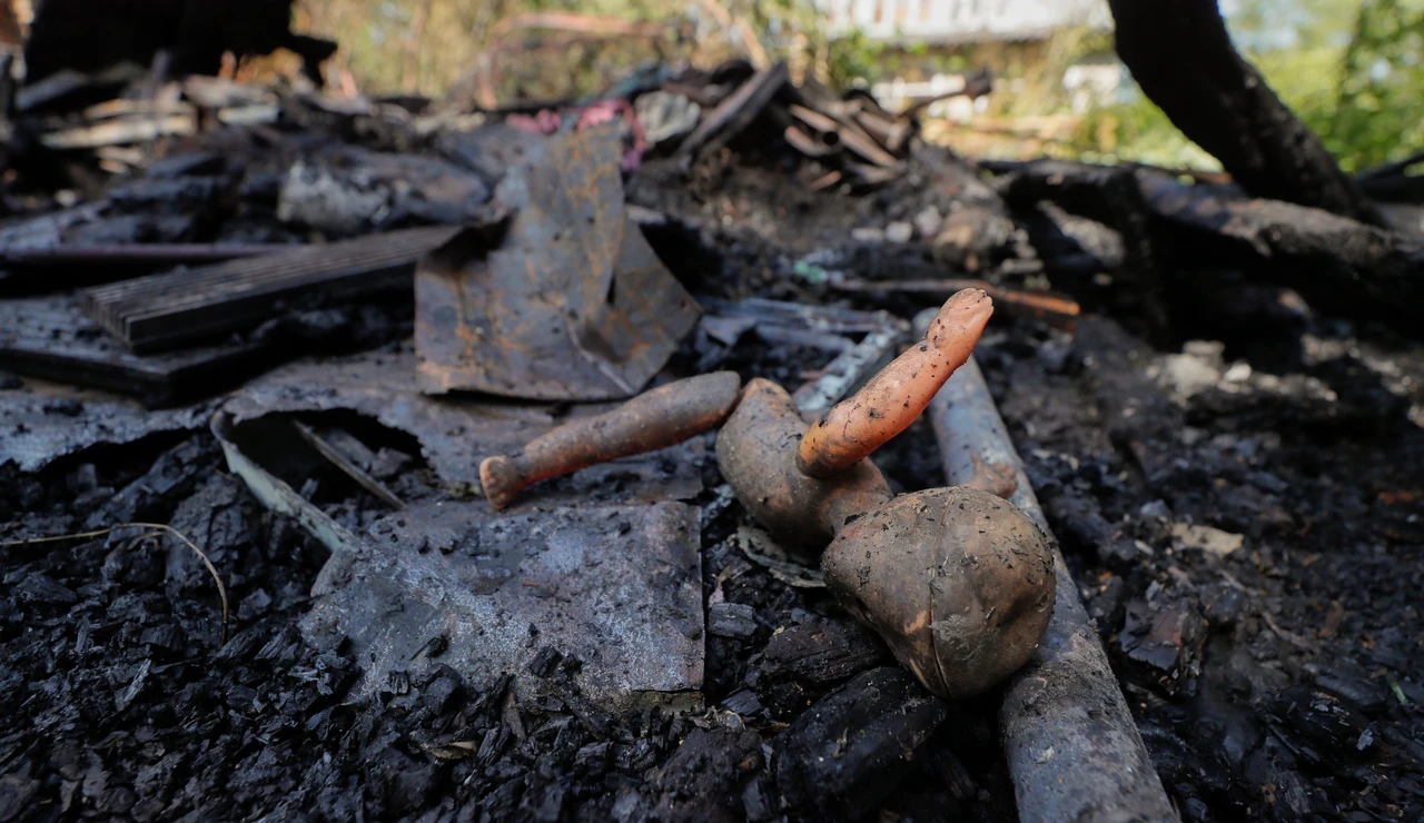 Foto de archivo de uno de los ataques rusos contra Kiev