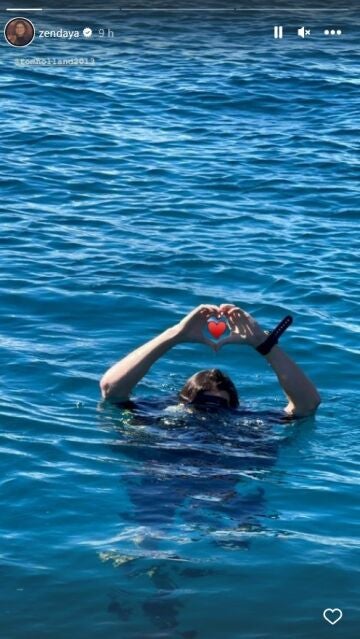 Felicitación de Zendaya a Tom Holland