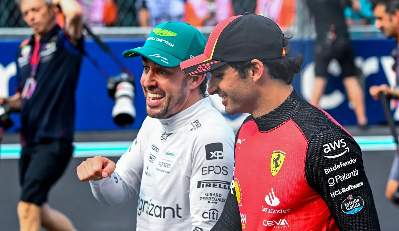Fernando Alonso y Carlos Sainz en Mónaco