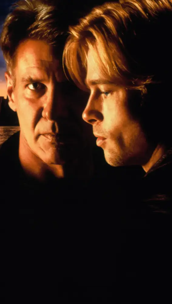 Póster de 'La sombra del diablo' con Harrison Ford y Brad Pitt